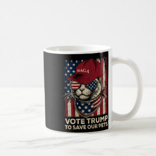 Mug Le drapeau américain vote Trump pour sauver nos an
