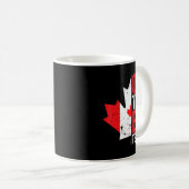 Mug Le drapeau canadien de la Feuille d'érable de l'Éq (Devant droit)