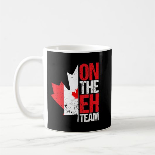 Mug Le drapeau canadien de la Feuille d'érable de l'Éq (Gauche)
