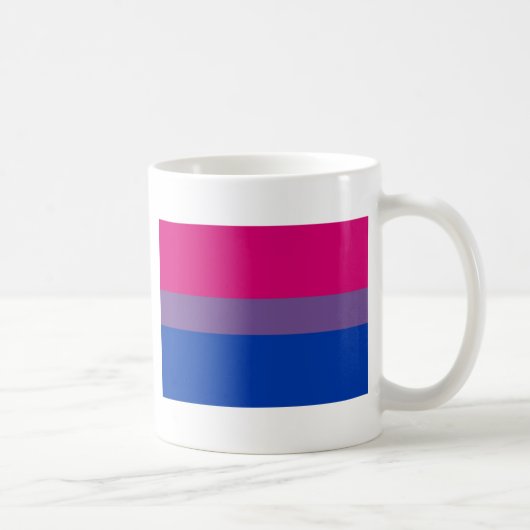 Mug Le drapeau de Bi vole pour la fierté bisexuelle (Droite)