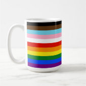 Mug Le drapeau de fierté à onze bandes de SlipperyJoe' (Gauche)