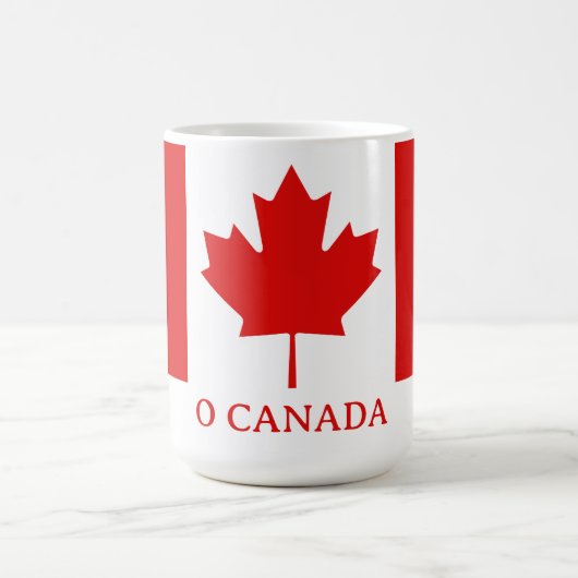 Mug Le drapeau de la feuille d'érable du Canada (Centre)