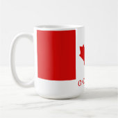 Mug Le drapeau de la feuille d'érable du Canada (Gauche)
