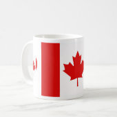 Mug Le drapeau de la Feuille d'érable du Canada (Devant gauche)