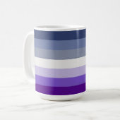 Mug Le drapeau de la fierté lesbienne butch de Slipper (Devant gauche)