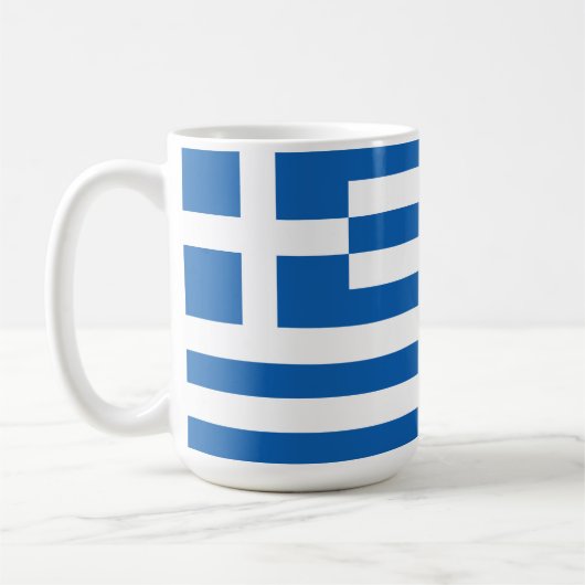 Mug Le drapeau de la Grèce (Gauche)