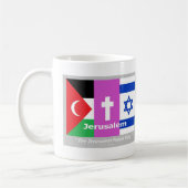 Mug Le drapeau de la paix de Jérusalem (Gauche)