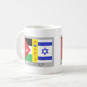Mug Le drapeau de la paix du Messie (Devant gauche)