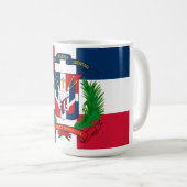 Mug Le drapeau de la République Dominicaine (Devant droit)
