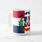 Mug Le drapeau de la République Dominicaine (Devant gauche)