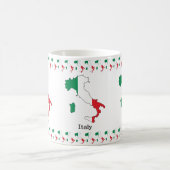 Mug Le Drapeau de l'Italie dans sa carte - Collection (Centre)