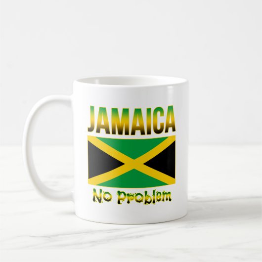 Mug Le drapeau jamaïcain ne pose aucun problème (Gauche)