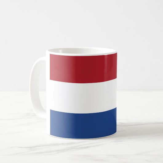 Mug Le drapeau Pays-Bas (néerlandais) (Devant gauche)