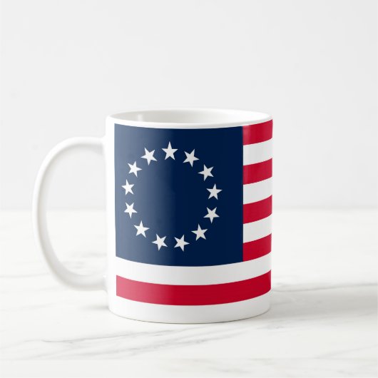 Mug Le drapeau révolutionnaire de Betsy Ross de guerre (Gauche)