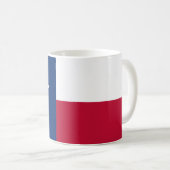 Mug Le drapeau solitaire du Texas de drapeau d'étoile (Devant droit)