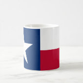 Mug Le drapeau solitaire du Texas de drapeau d'étoile (Centre)