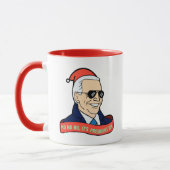 Mug Le drôle de président Joe Biden Christmas Coffee M (Gauche)
