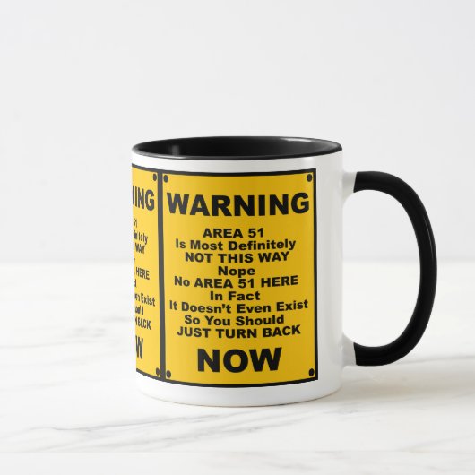 Mug Le ~ du secteur 51 charrient le panneau (Droite)