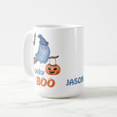 Mug Le Éffrayant Boo Trick ou Treat Kid’s Halloween (Devant gauche)
