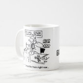 Mug Le fabricant de vêtements mariages est dans le tra (Devant gauche)