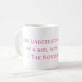 Mug Le fameux RBG ne sous-estime jamais le devis (Devant gauche)