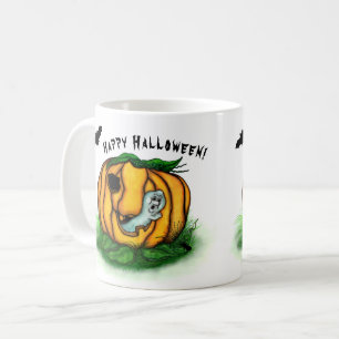 Mug Le fantôme d'Halloween, chauve-souris, fantôme et
