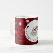 Mug Le fantôme du coeur rouge de Valentine (Devant gauche)
