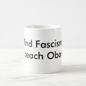 Mug Le fascisme de fin attaquent Obama (Centre)