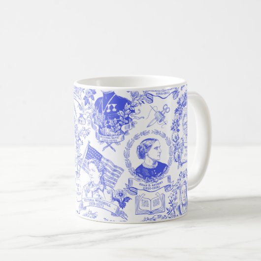 Mug Le féministe historique fraye un chemin Toile dans (Devant droit)