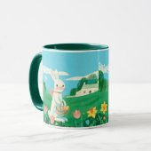 Mug Le Fermier Doux Lapin Kind Ones Fantaisiste Café (Devant gauche)