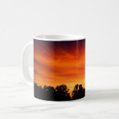 Mug Le feu dans le ciel - coucher du soleil (Devant gauche)