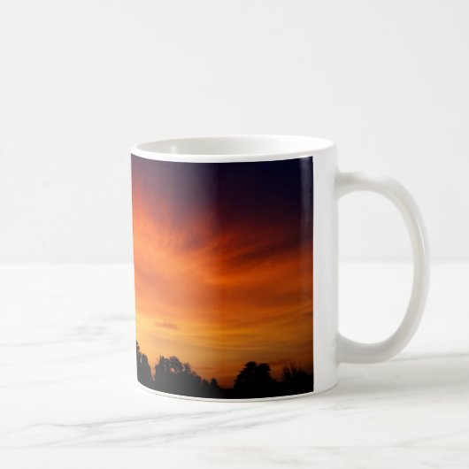 Mug Le feu dans le ciel - coucher du soleil (Droite)