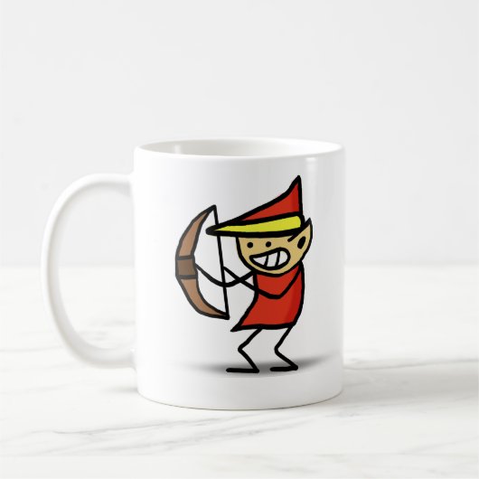 Mug Le feu Elf de griffonnage du magicien 101 (Gauche)