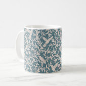 Mug Le feuillage des colibris bleu (Devant gauche)