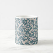 Mug Le feuillage des colibris bleu (Centre)