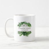 Mug Le feuillage vert tropical (Gauche)