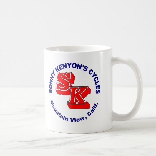Mug Le fiston Kenyon fait un cycle le logo (Droite)