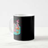 Mug Le Flamant rose Skeleton De Summerween Attend Just (Devant gauche)