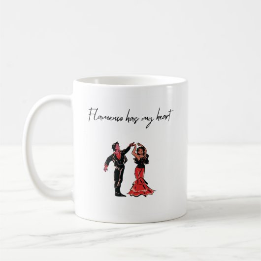 Mug Le flamenco a mon coeur (Gauche)
