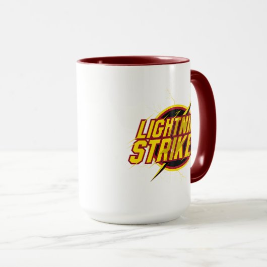 Mug Le Flash | Graphique "Frappes de foudre" (Devant droit)