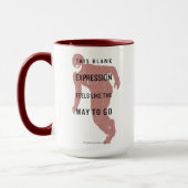 Mug Le Flash | Silhouette du devis "Expression vide" (Gauche)