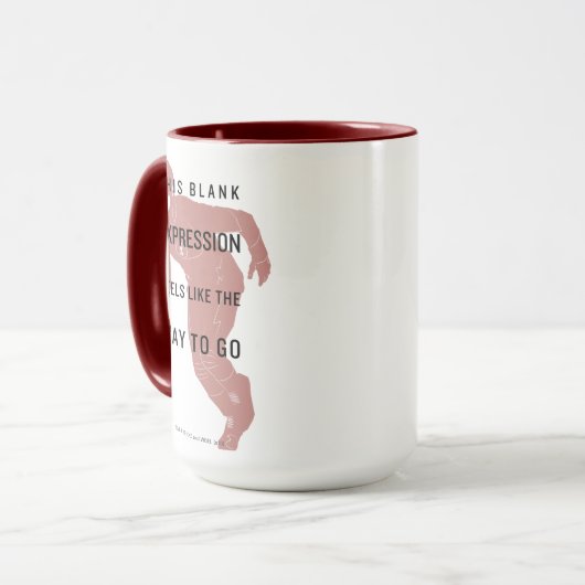 Mug Le Flash | Silhouette du devis "Expression vide" (Devant gauche)