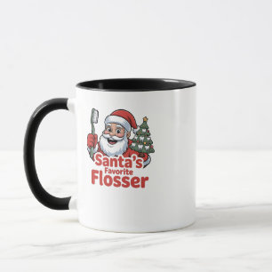 Mug Le Flosser préféré du Père Noël Noël Dentaire Dent