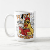 Mug Le flûte des poulets en langue faible (Gauche)