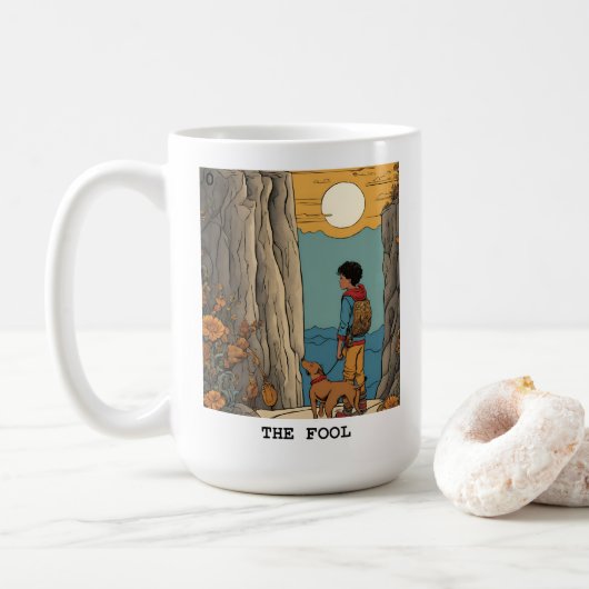 MUG LE FOOL - CARTE TAROT (Avec donut)