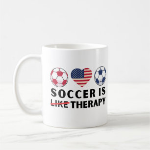 Mug Le Football Américain Est Comme Une Thérapie