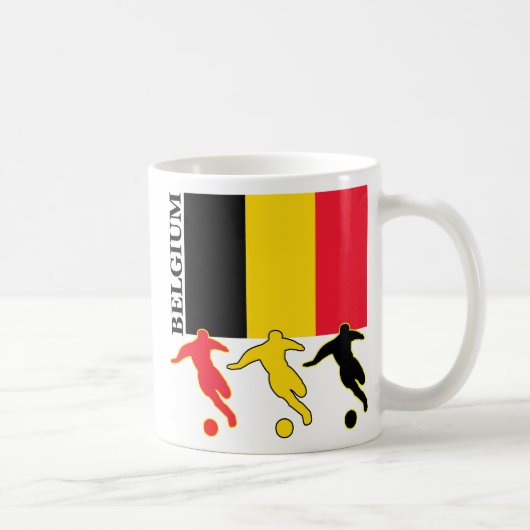 Mug Le football Belgique (Droite)