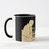 MUG LE FOOTBALL DE TABLE D'ART DE PHOTO DU CRU (Gauche)