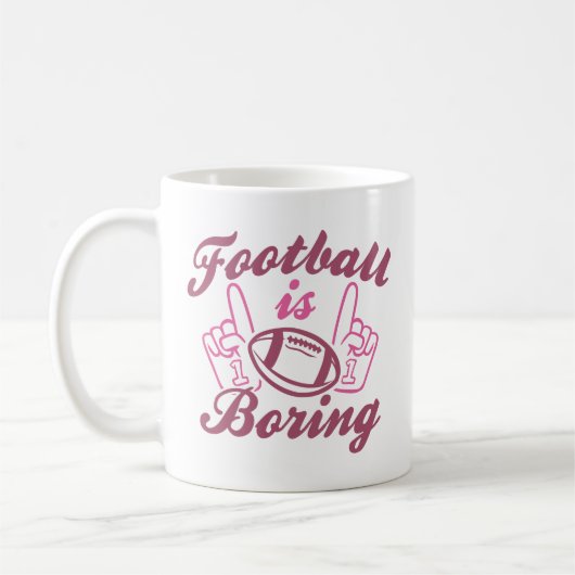 Mug Le football est ennuyeux (Gauche)