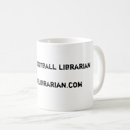 Mug Le football Librarianwww.fflibrarian.com (Devant droit)